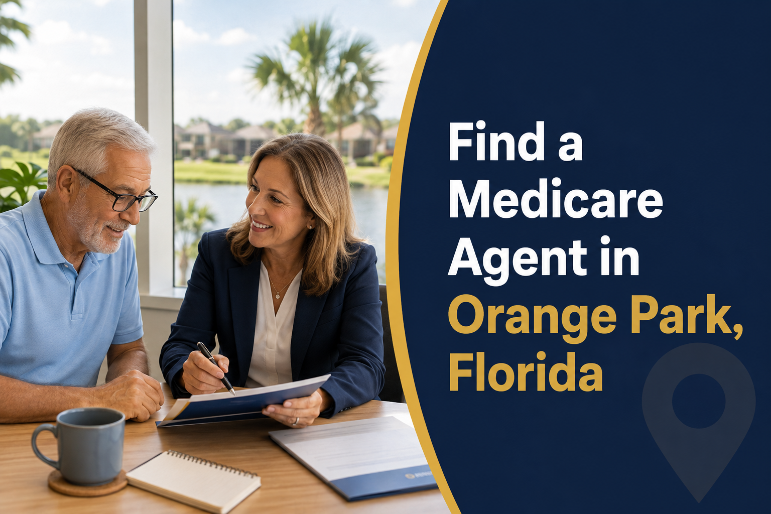 Orange Park Florida senior meeting with a local Medicare insurance agent